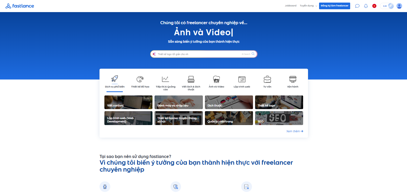 tim freelancer viet content tai fastlance