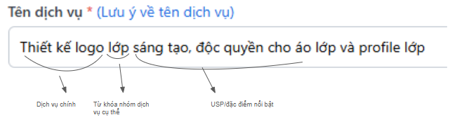 Cách đặt tên dịch vụ chuẩn SEO, chứa từ khóa và nổi bật USP.