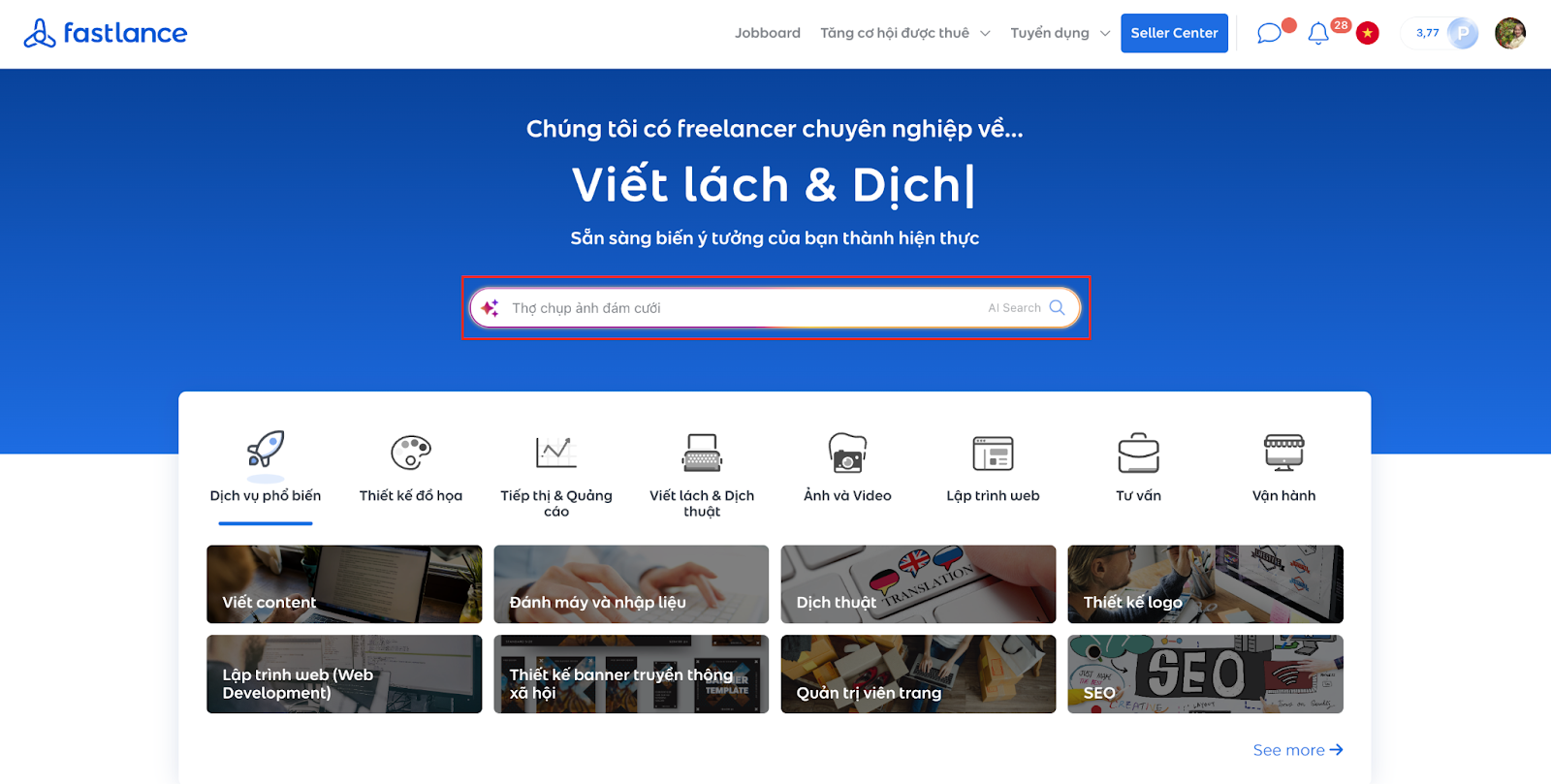 Tìm kiếm & liên hệ với Freelancer fastlance